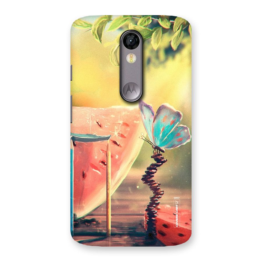 Watermelon Butterfly Back Case for Moto X Force