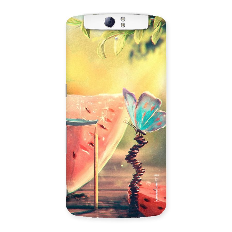 Watermelon Butterfly Back Case for Oppo N1