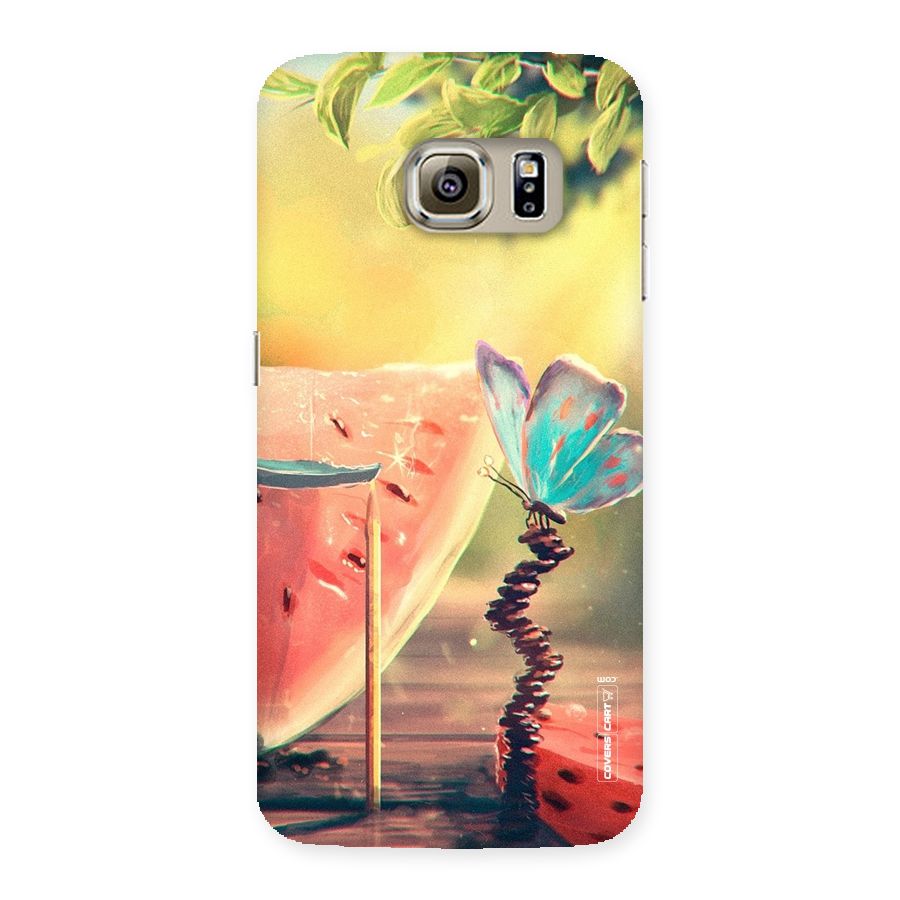 Watermelon Butterfly Back Case for Samsung Galaxy S6 Edge