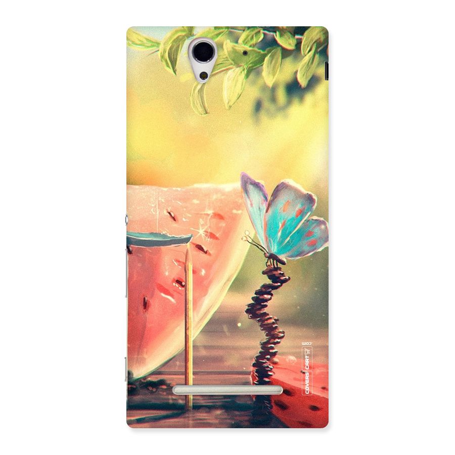 Watermelon Butterfly Back Case for Sony Xperia C3