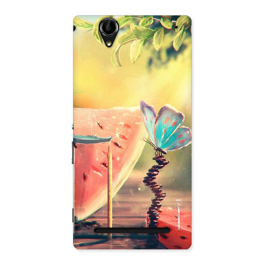 Watermelon Butterfly Back Case for Sony Xperia T2