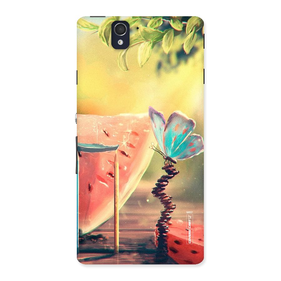 Watermelon Butterfly Back Case for Sony Xperia Z
