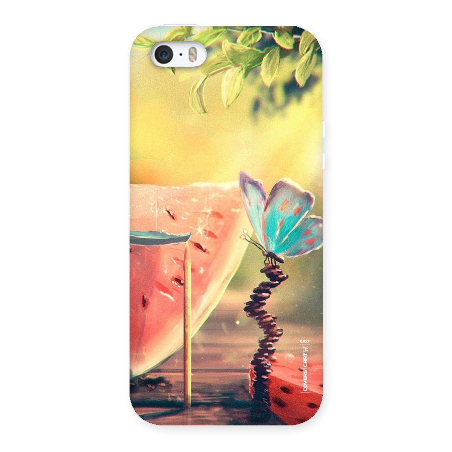 Watermelon Butterfly Back Case for iPhone SE