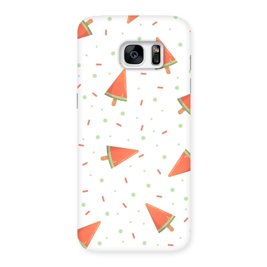 Watermelon Ice Creams Back Case for Galaxy S7 Edge
