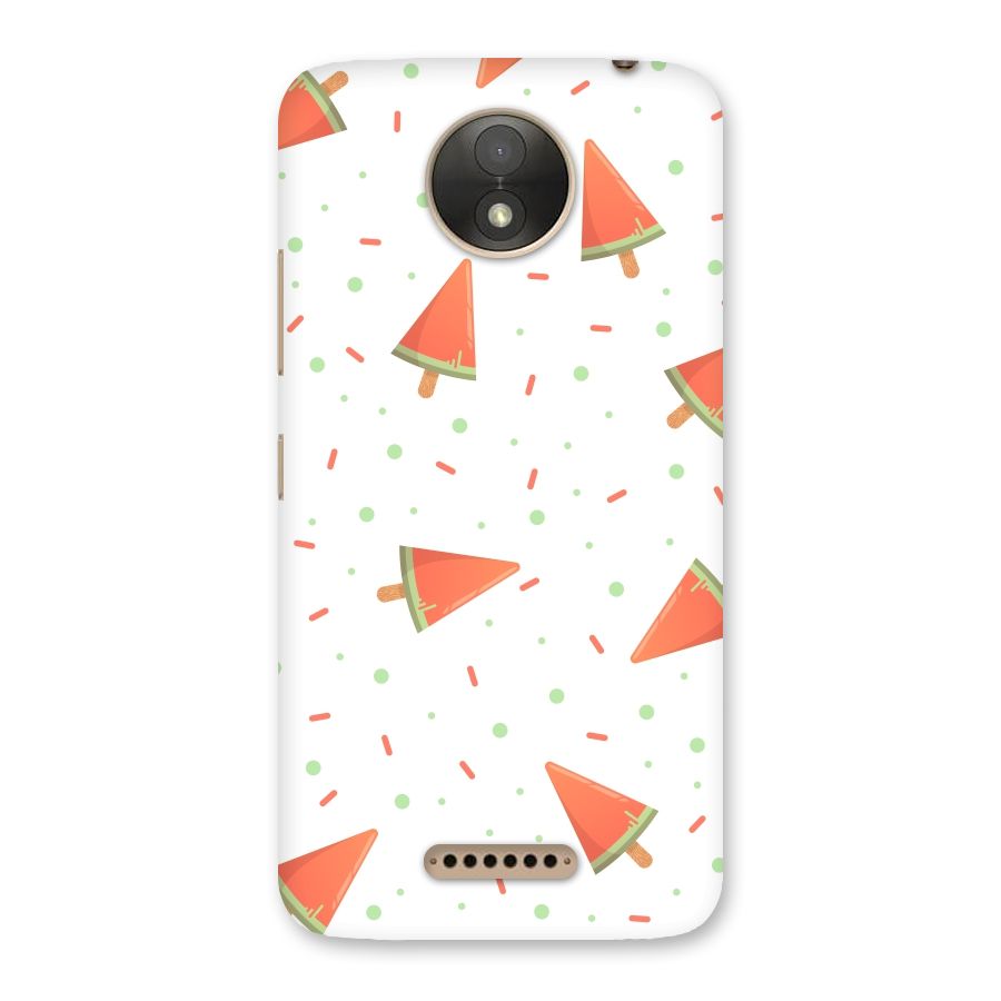 Watermelon Ice Creams Back Case for Moto C Plus