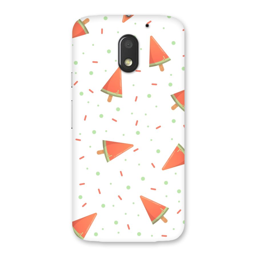 Watermelon Ice Creams Back Case for Moto E3 Power