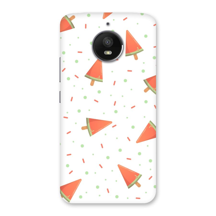 Watermelon Ice Creams Back Case for Moto E4 Plus