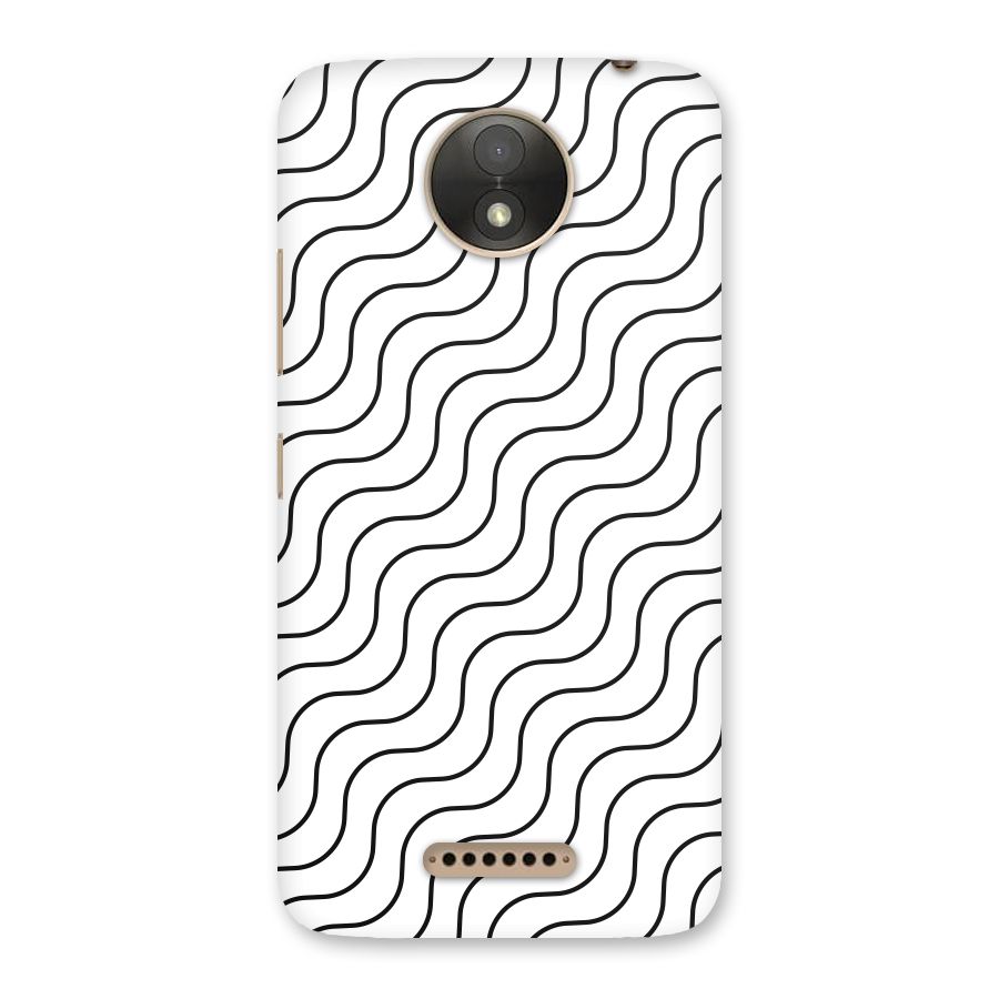 Wavy Pattern Back Case for Moto C Plus