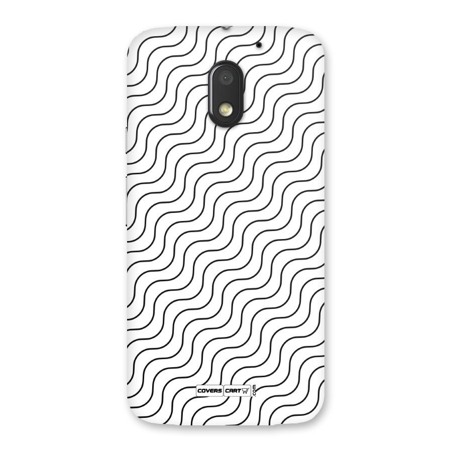 Wavy Pattern Back Case for Moto E3 Power