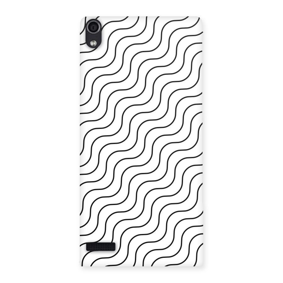 Wavy Pattern Back Case for Ascend P6