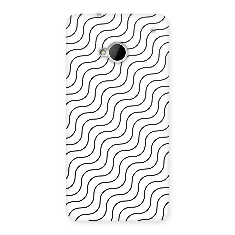 Wavy Pattern Back Case for HTC One M7