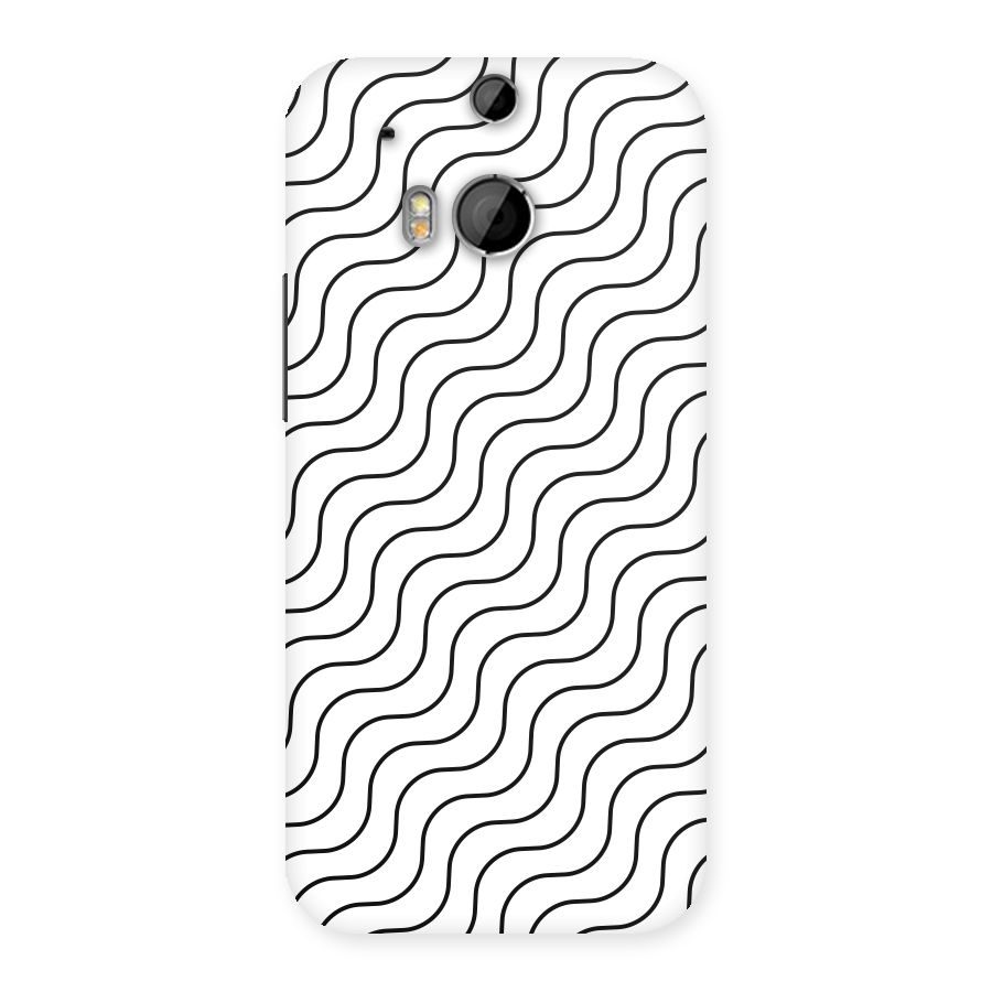 Wavy Pattern Back Case for HTC One M8