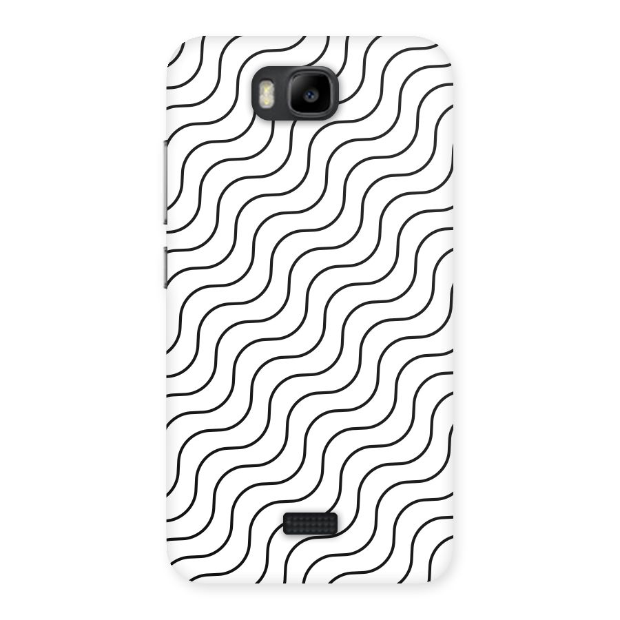 Wavy Pattern Back Case for Honor Bee
