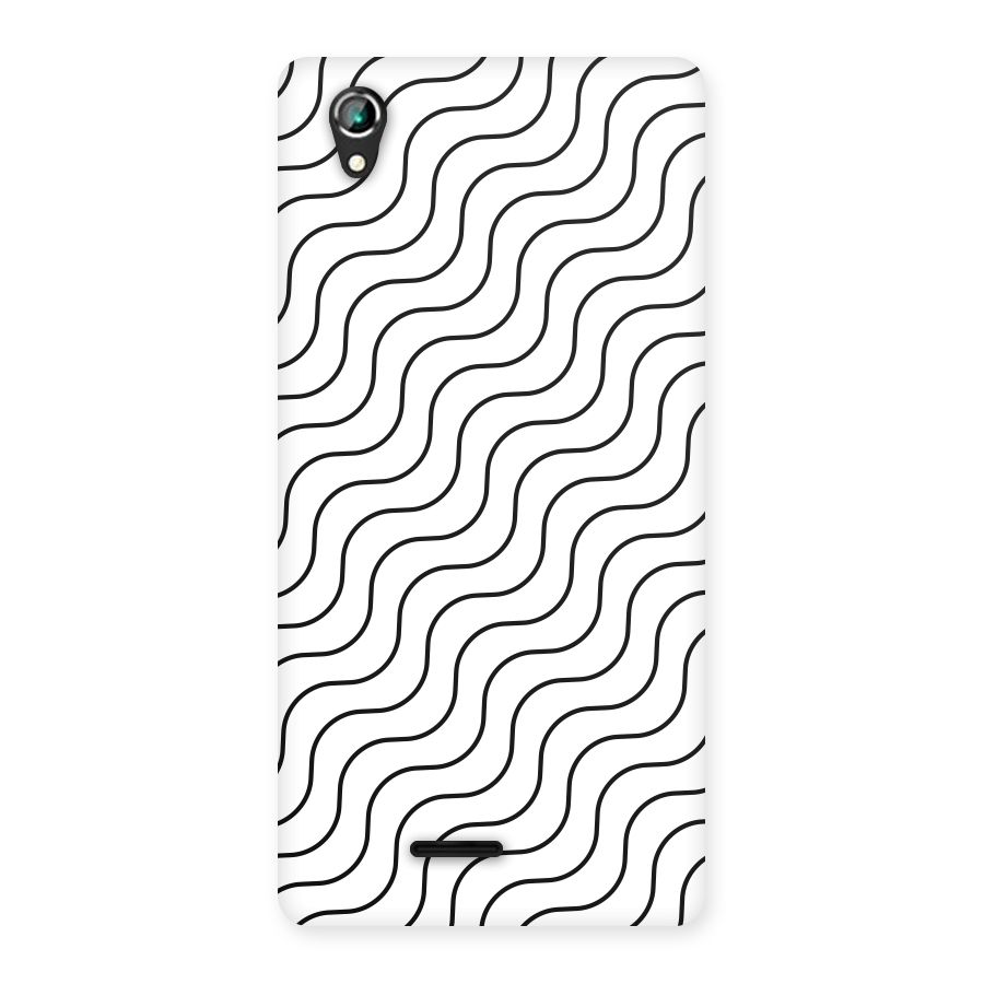 Wavy Pattern Back Case for Lava Iris 800