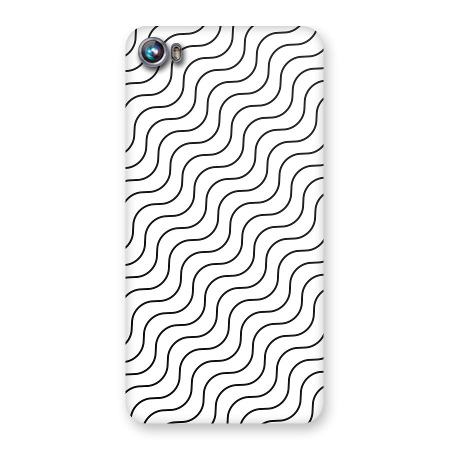 Wavy Pattern Back Case for Micromax Canvas Fire 4 A107