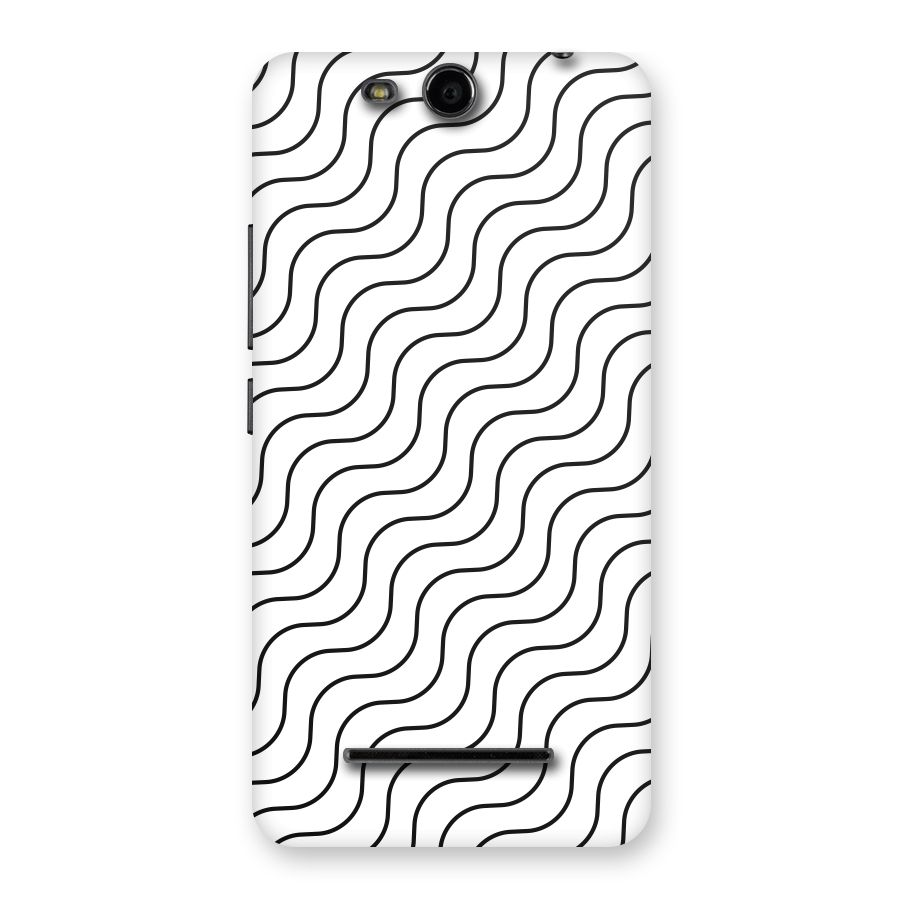 Wavy Pattern Back Case for Micromax Canvas Juice 3 Q392