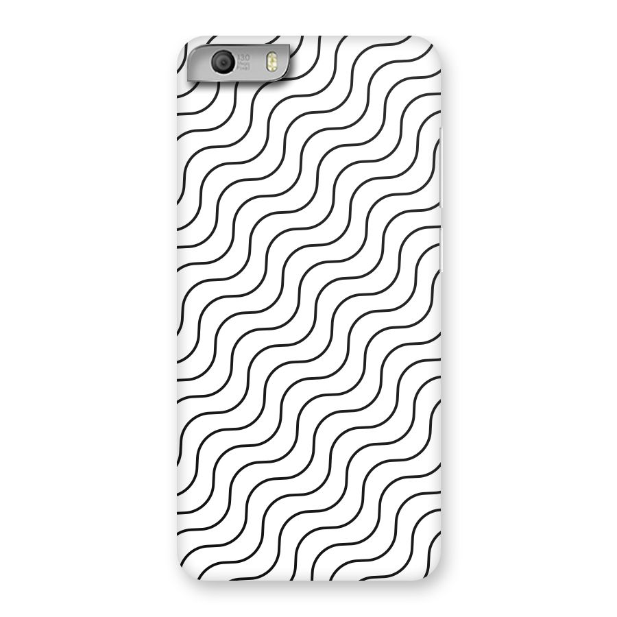 Wavy Pattern Back Case for Micromax Canvas Knight 2