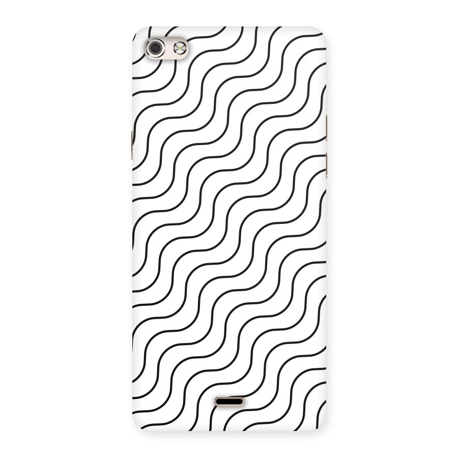 Wavy Pattern Back Case for Micromax Canvas Silver 5
