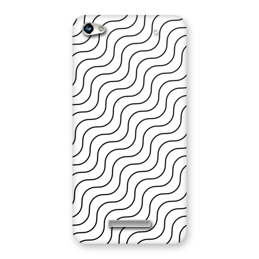 Wavy Pattern Back Case for Micromax Hue 2