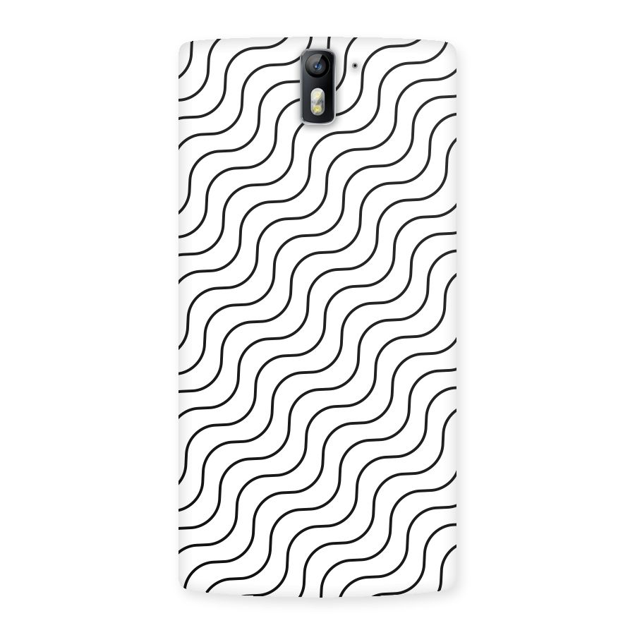 Wavy Pattern Back Case for One Plus One