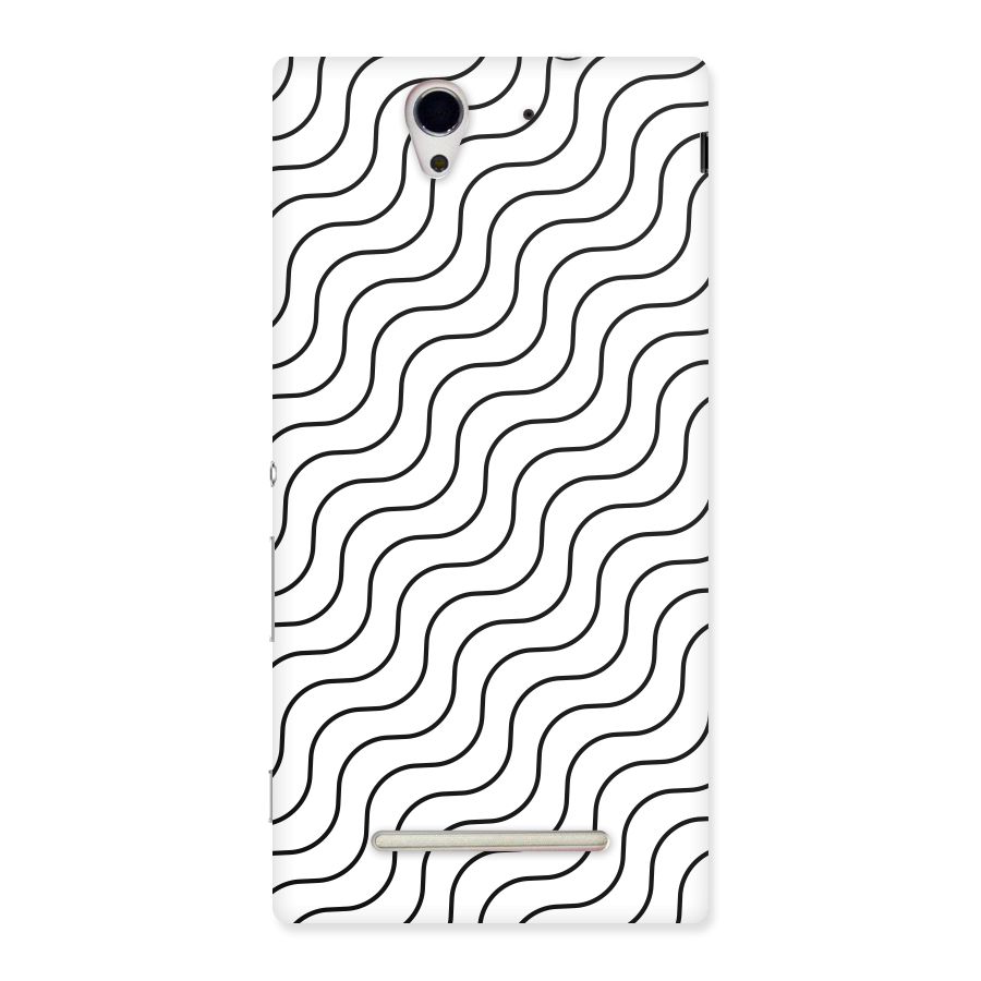 Wavy Pattern Back Case for Sony Xperia C3