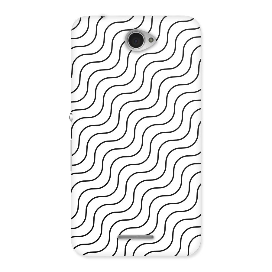 Wavy Pattern Back Case for Sony Xperia E4