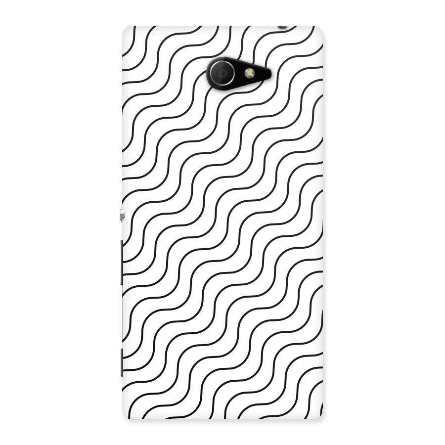 Wavy Pattern Back Case for Sony Xperia M2