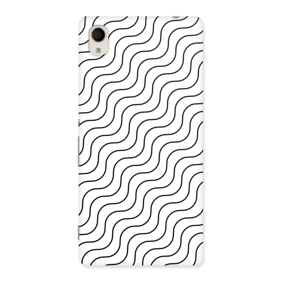 Wavy Pattern Back Case for Sony Xperia M4