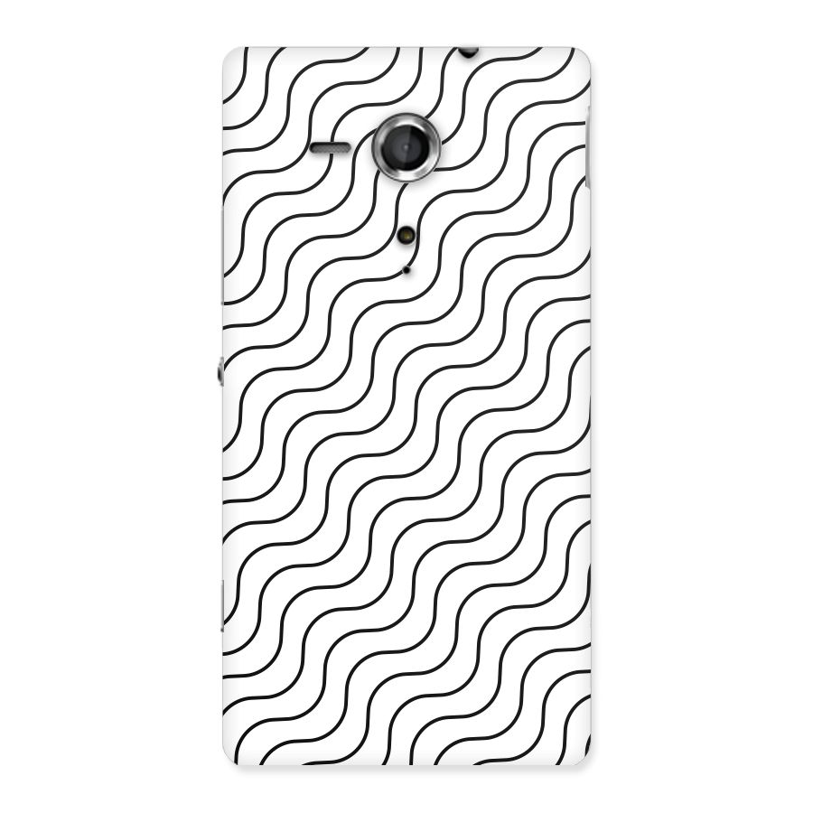Wavy Pattern Back Case for Sony Xperia SP