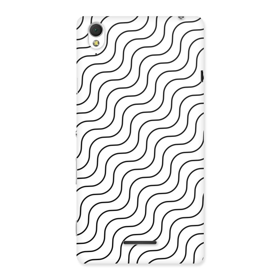 Wavy Pattern Back Case for Sony Xperia T3