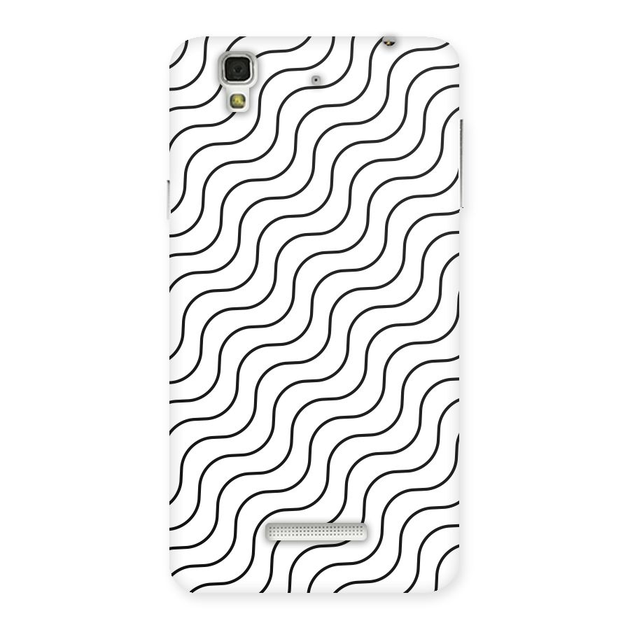 Wavy Pattern Back Case for Yu Yureka