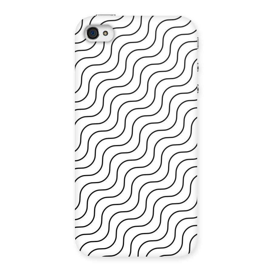 Wavy Pattern Back Case for iPhone 4 4s