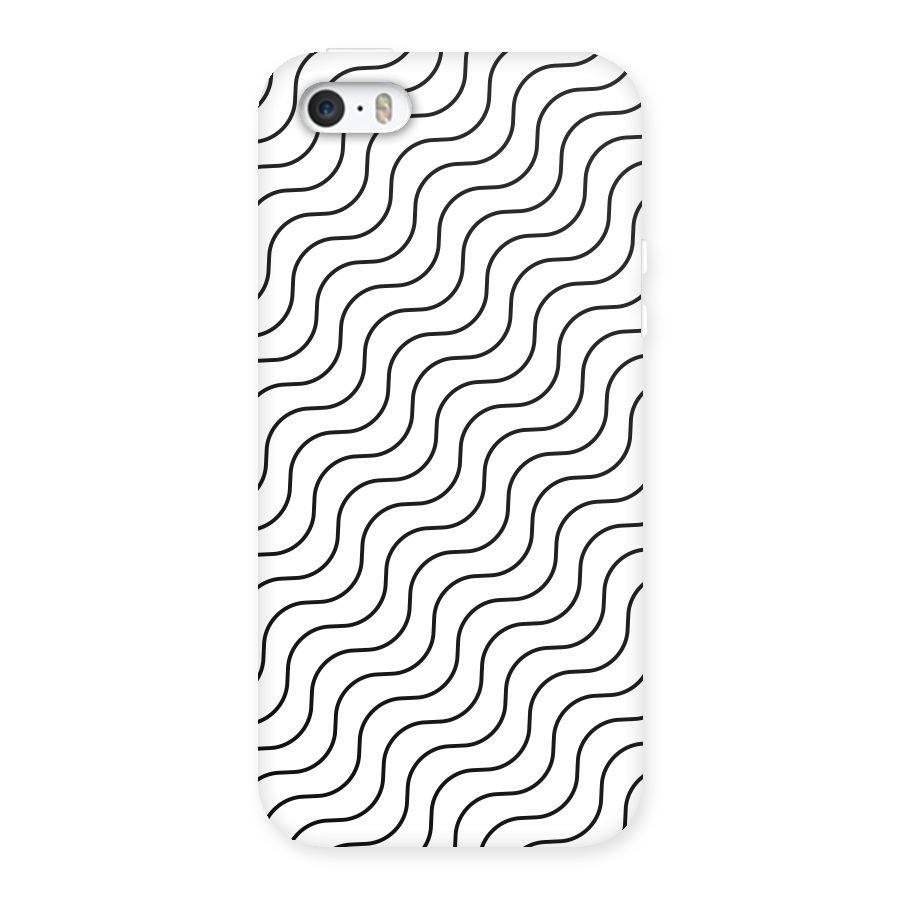 Wavy Pattern Back Case for iPhone SE