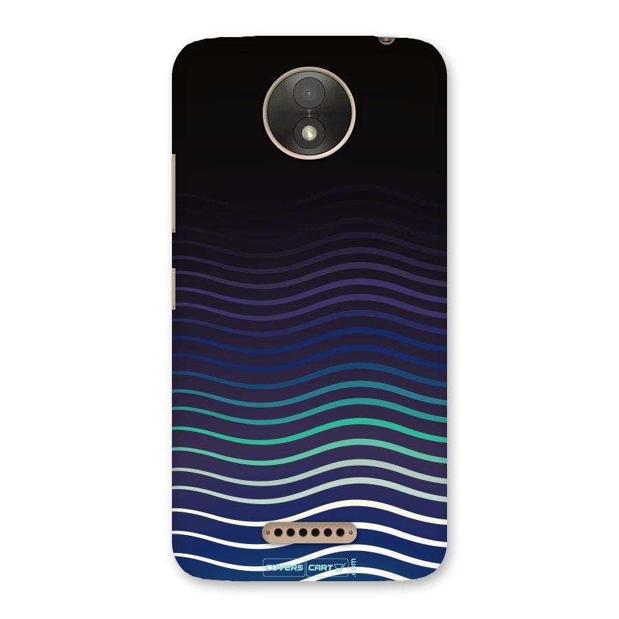 Wavy Stripes Back Case for Moto C Plus