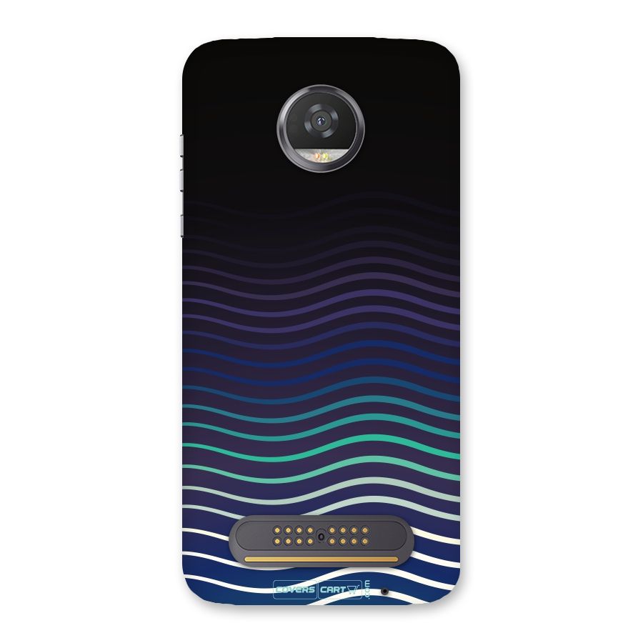 Wavy Stripes Back Case for Moto Z2 Play