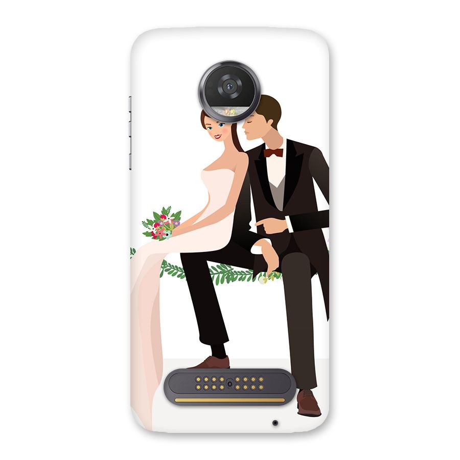 Wedding Couple Back Case for Moto Z2 Play