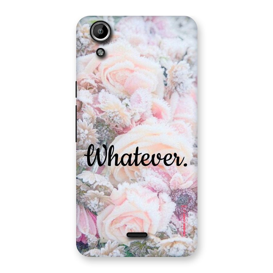 Whatever Back Case for Micromax Canvas Selfie Lens Q345