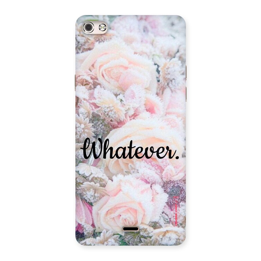 Whatever Back Case for Micromax Canvas Silver 5