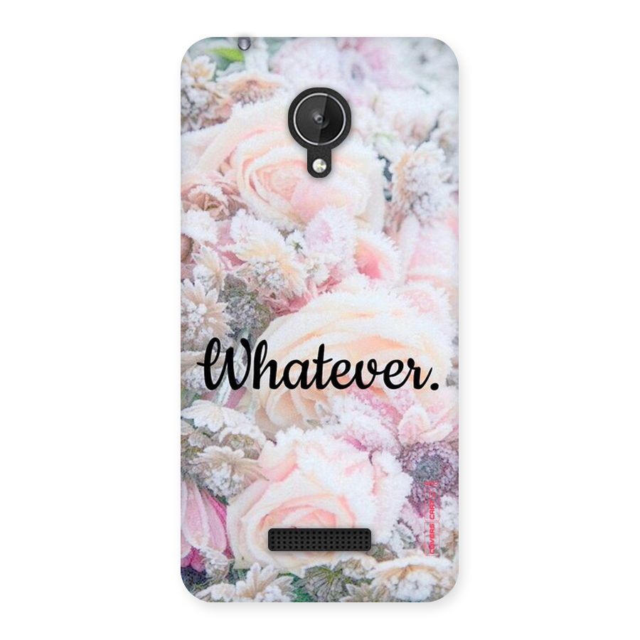 Whatever Back Case for Micromax Canvas Spark Q380