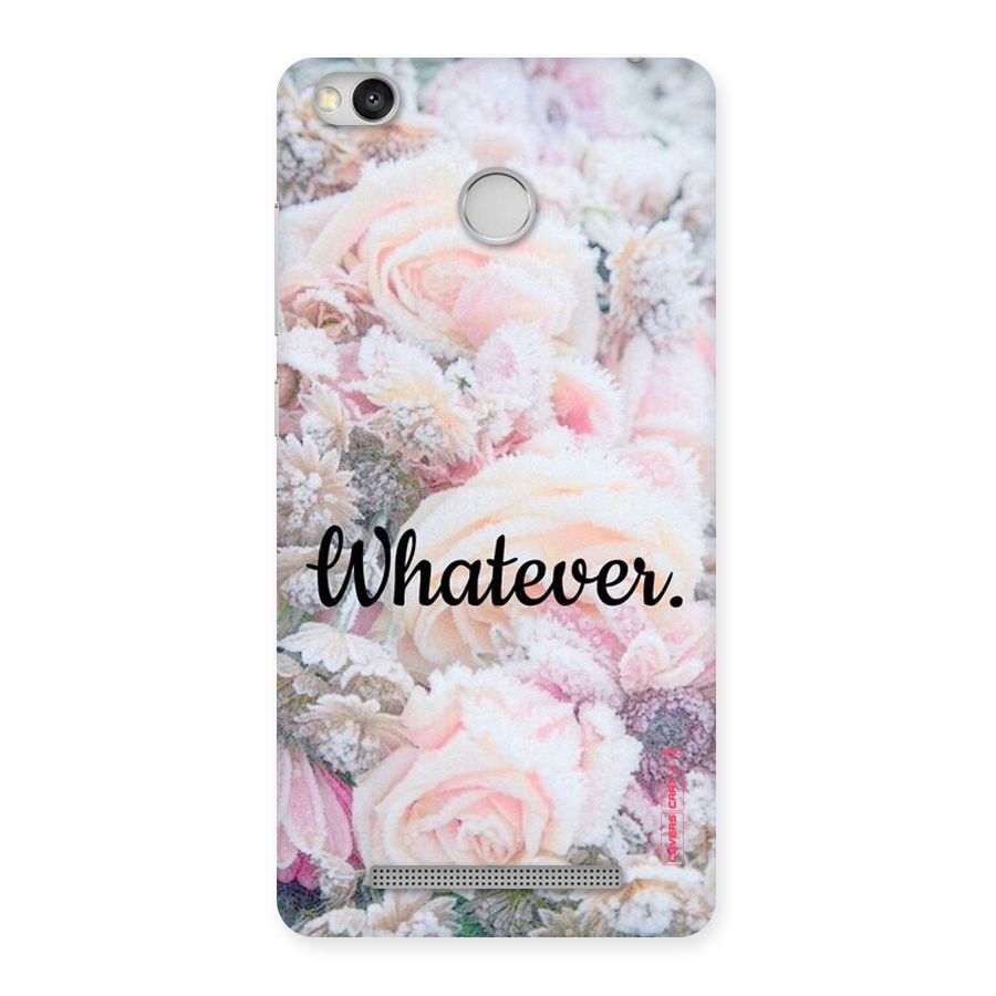 Whatever Back Case for Redmi 3S Prime