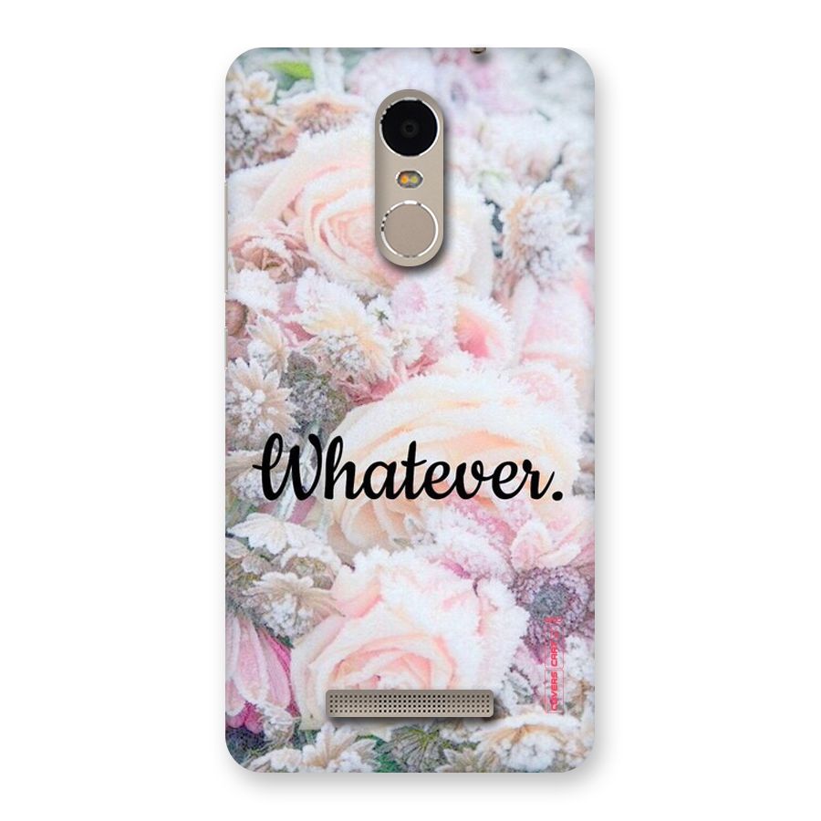 Whatever Back Case for Xiaomi Redmi Note 3