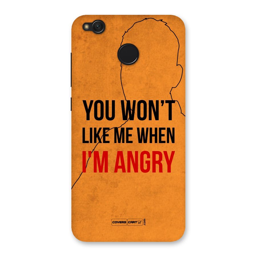 When I M Angry Back Case for Redmi 4
