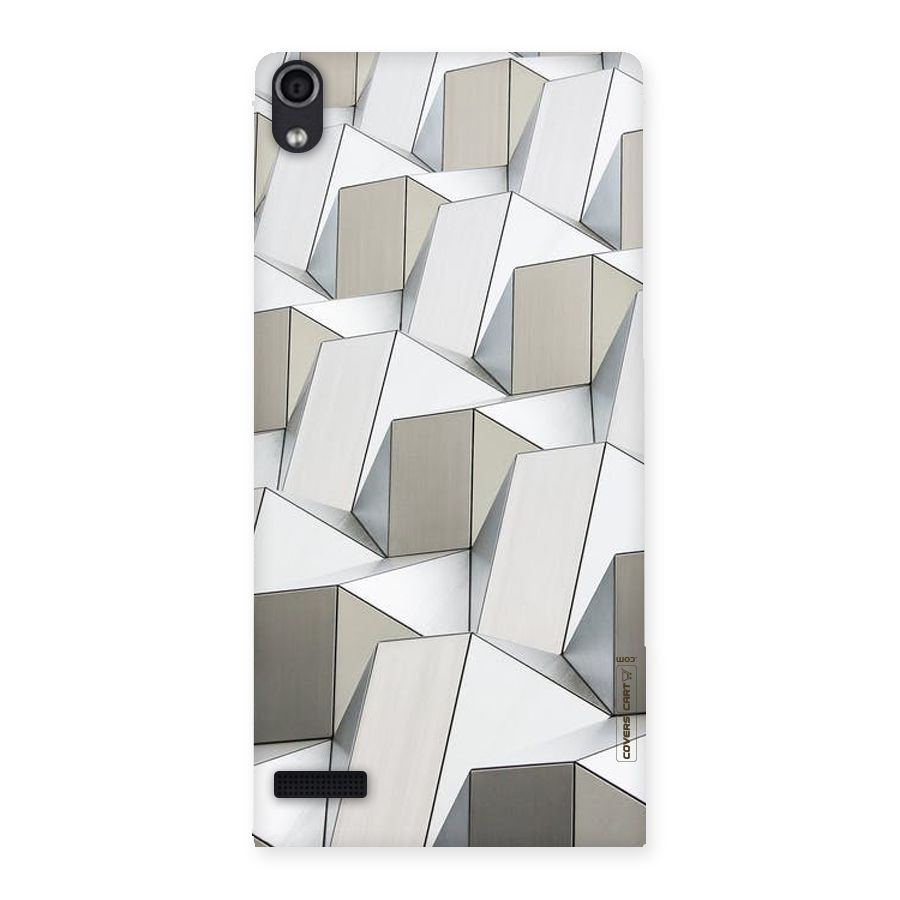 White Abstract Art Back Case for Ascend P6
