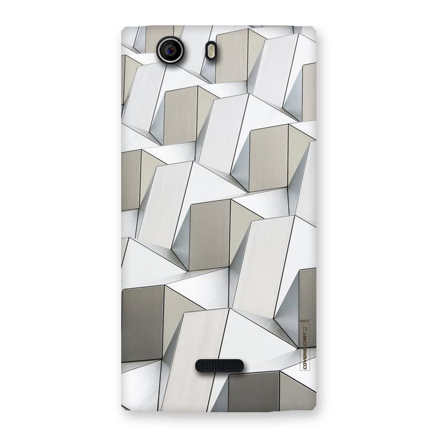 White Abstract Art Back Case for Canvas Nitro 2 E311