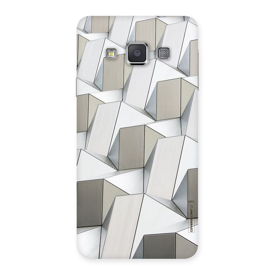White Abstract Art Back Case for Galaxy A3