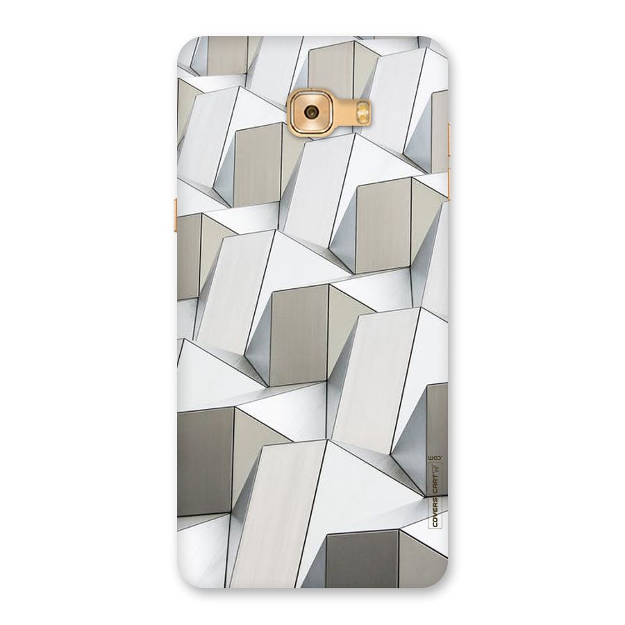 White Abstract Art Back Case for Galaxy C9 Pro