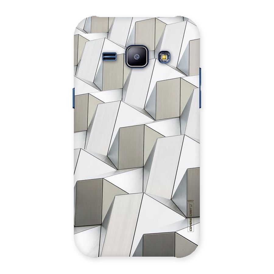White Abstract Art Back Case for Galaxy J1