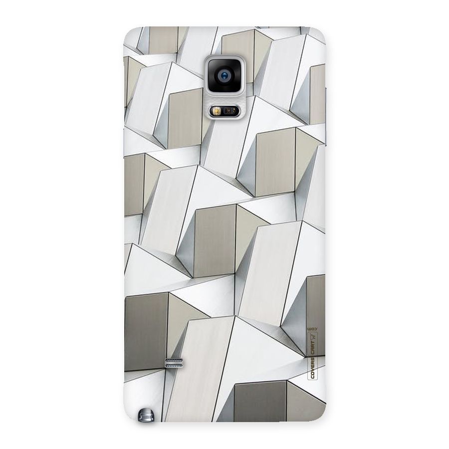 White Abstract Art Back Case for Galaxy Note 4