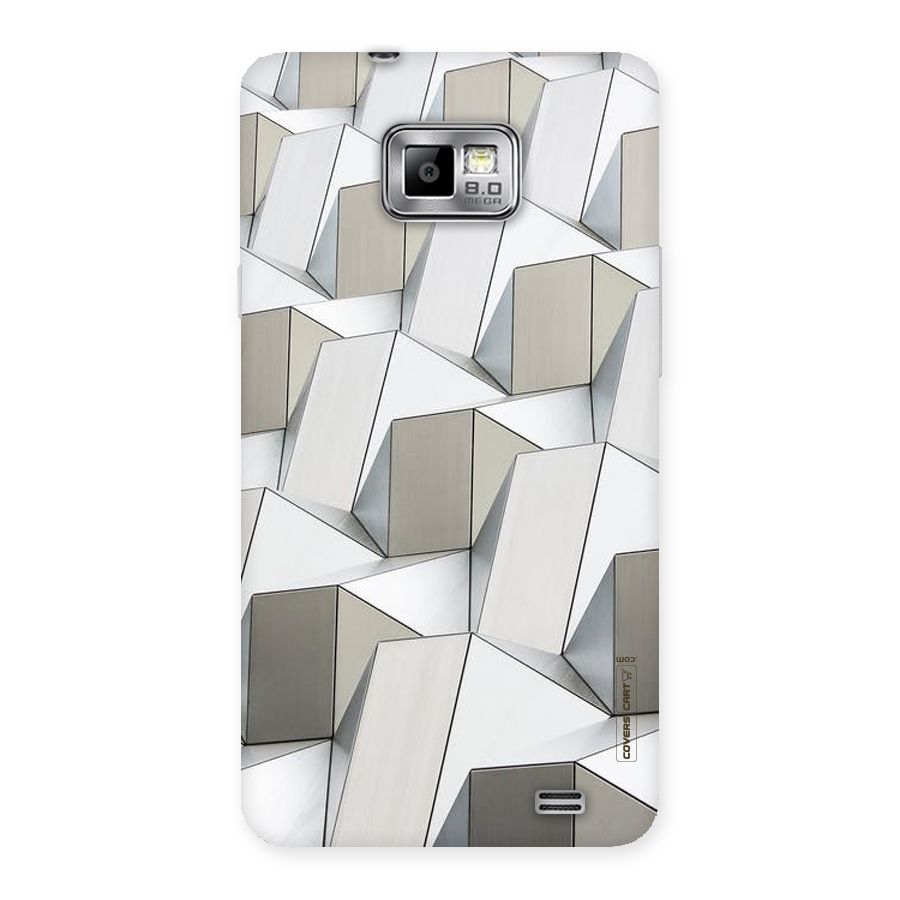 White Abstract Art Back Case for Galaxy S2