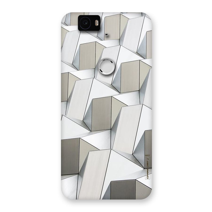 White Abstract Art Back Case for Google Nexus-6P
